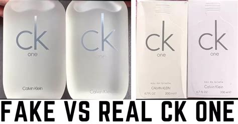 Calvin Klein counterfeit bottles